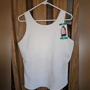 32 Degrees Cream Tank Top With Built-In Bra